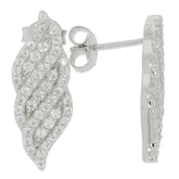 Sterling Silver Semi Mount Earrings Setting Round RD 1.5mm - Syzjewelry